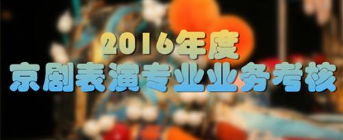 中国女人乱操逼视频国家京剧院2016年度京剧表演专业业务考...